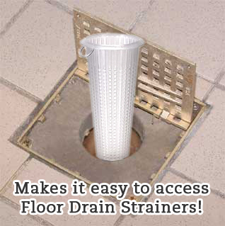 Hinged Floor Drain Grate with Drain Strainer
